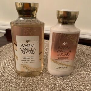 Bath & Body Works Warm Vanilla Sugar Shower Gel and Body Lotion